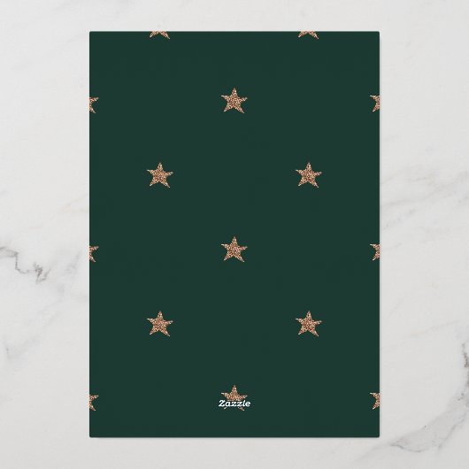 Star Arch Folie kerst Kaart (Achterkant)