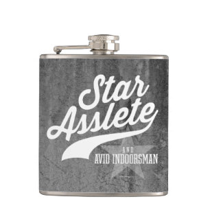 Star Asslete (Vid Indoorsman) Flask Heupfles