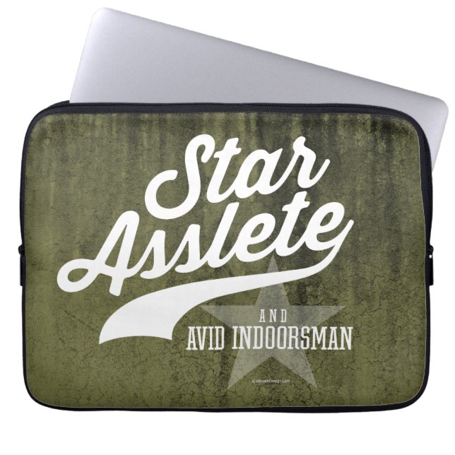 Star Asslete (Vid Indoorsman) Laptop Sleeve (Voorkant)