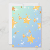 Star Baby shower Kaart (Achterkant)