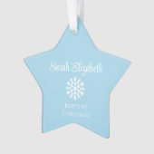 Star Baby's 1e kerstversiering | Elke kleur! Ornament (voorkant)