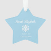 Star Baby's 1e kerstversiering | Elke kleur! Ornament (voorkant)