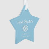 Star Baby's 1e kerstversiering | Elke kleur! Ornament (voorkant)