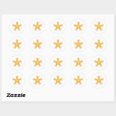 Star Badge Ronde Sticker (Vel)