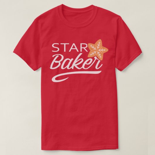 Star Baker Funny Cooking Master Bread Maker Baking T-shirt (Design voorkant)