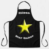 Star Baker gepersonaliseerde Sheriff's Badge Schort (Voorkant)