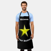 Star Baker gepersonaliseerde Sheriff's Badge Schort (Gedragen)