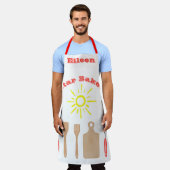 Star Baker met bewerkbare naam en afbeeldingen Schort (Gedragen)