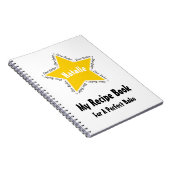 'Star Baker' Mijn recept boek Notitieboek (Rechterzijde)