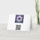 Star Bar Menorah Feestdagen Kaart (Achterkant)