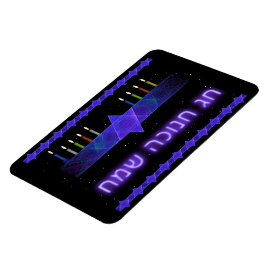 Star Bar Menorah Magneet (Linkerzijde)