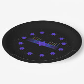 Star Bar Menorah Papieren Bordje (Gekanteld)