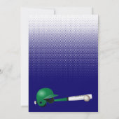 Star Baseball Player Birthday Kaart (Achterkant)