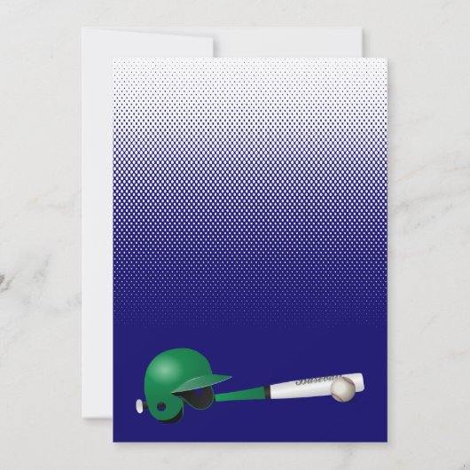 Star Baseball Player Birthday Kaart (Achterkant)