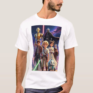 Star Battles | Whimsicale Ruimte Avonturen Bemanni T-shirt
