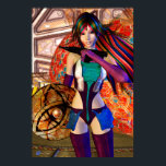 Star Beam Science Fiction Fantasy Art Poster<br><div class="desc">Ook beschikbaar in multomappen,  Zelden daar hoesjes,  passende mokken,  briefkaarten & het hoesje van het speck van Ipad!</div>