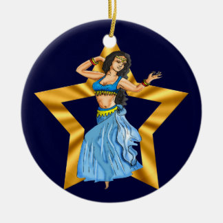 Star Belly Dancing Girl Keramisch Ornament