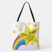 Star beste leraar ooit leraar mode tote bag (Achterkant)