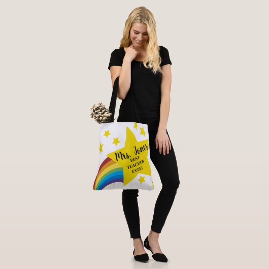 Star beste leraar ooit leraar mode tote bag (Op model)