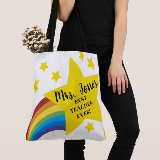 Star beste leraar ooit leraar mode tote bag (Dichtbij)