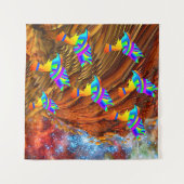 Star Birds Tapestry Wandkleed (Voorkant (horizontaal))