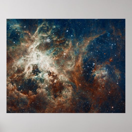 Star Birth in 30 Doradus Tarantula Nebula NGC 2070 Poster (Voorkant)