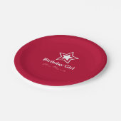 Star Birthday Girl Party Papieren Bordje (Gekanteld)