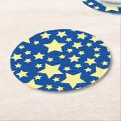 Star Birthday Party Ronde Kartonnen Onderzetter (Gebogen)