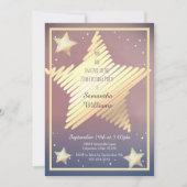 Star Birthday Uitnodiging (Voorkant)