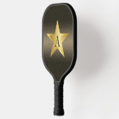 Star Black & Gold Pickleball Star Player Monogram Paddle (Links)
