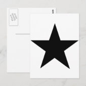 Star Black The MUSEUM Zazzle Gifts Briefkaart (Voorkant / Achterkant)