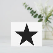 Star Black The MUSEUM Zazzle Gifts Briefkaart (Staand voorkant)