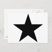 Star Black The MUSEUM Zazzle Gifts Briefkaart (Voorkant / Achterkant)