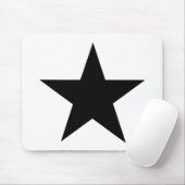 Star Black The MUSEUM Zazzle Gifts Muismat (Met muis)