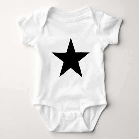 Star Black The MUSEUM Zazzle Gifts Romper (Voorkant)
