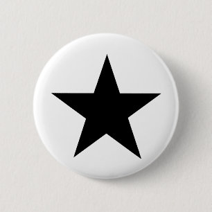Star Black The MUSEUM Zazzle Gifts Ronde Button 5,7 Cm