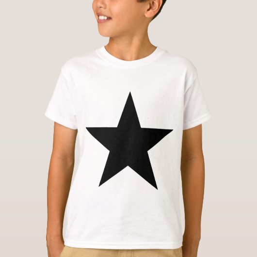 Star Black The MUSEUM Zazzle Gifts T-shirt (Voorkant)