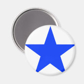 Star Blue The MUSEUM Zazzle Gifts Magneet (Voorkant / Achterkant)