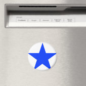Star Blue The MUSEUM Zazzle Gifts Magneet (Insitu (Vaatwasser))
