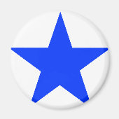 Star Blue The MUSEUM Zazzle Gifts Magneet (Voorkant)