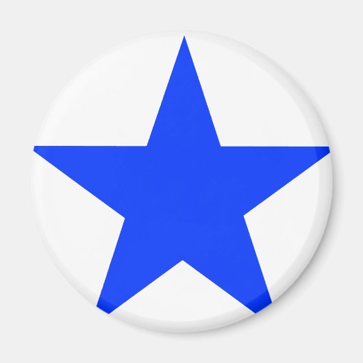 Star Blue The MUSEUM Zazzle Gifts Magneet (Voorkant)