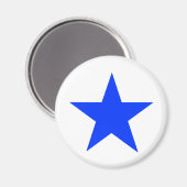 Star Blue The MUSEUM Zazzle Gifts Magneet (Voorkant / Achterkant)