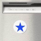 Star Blue The MUSEUM Zazzle Gifts Magneet (Insitu (Vaatwasser))