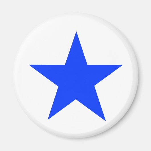 Star Blue The MUSEUM Zazzle Gifts Magneet (Voorkant)