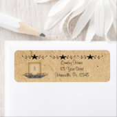 Star Border Kaars Klein Label (Insitu)