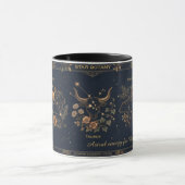 Star Botany Vintage Hemels Goud & Marineblauw Mok (Midden)