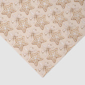 Star Bows Cream Christmas Tissuepapier (Detail)