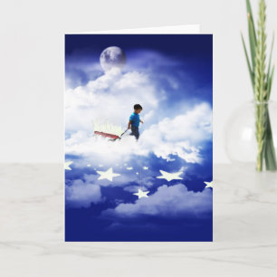 Star Boy met Little Red Wagon Kaart