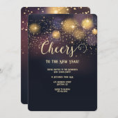 Star Bright Nieuwjaar Party uitnodiging (Voorkant / Achterkant)