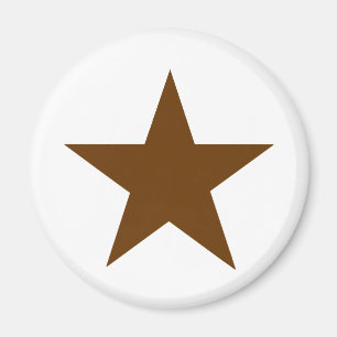Star Brown the MUSEUM Zazzle Gifts Magneet